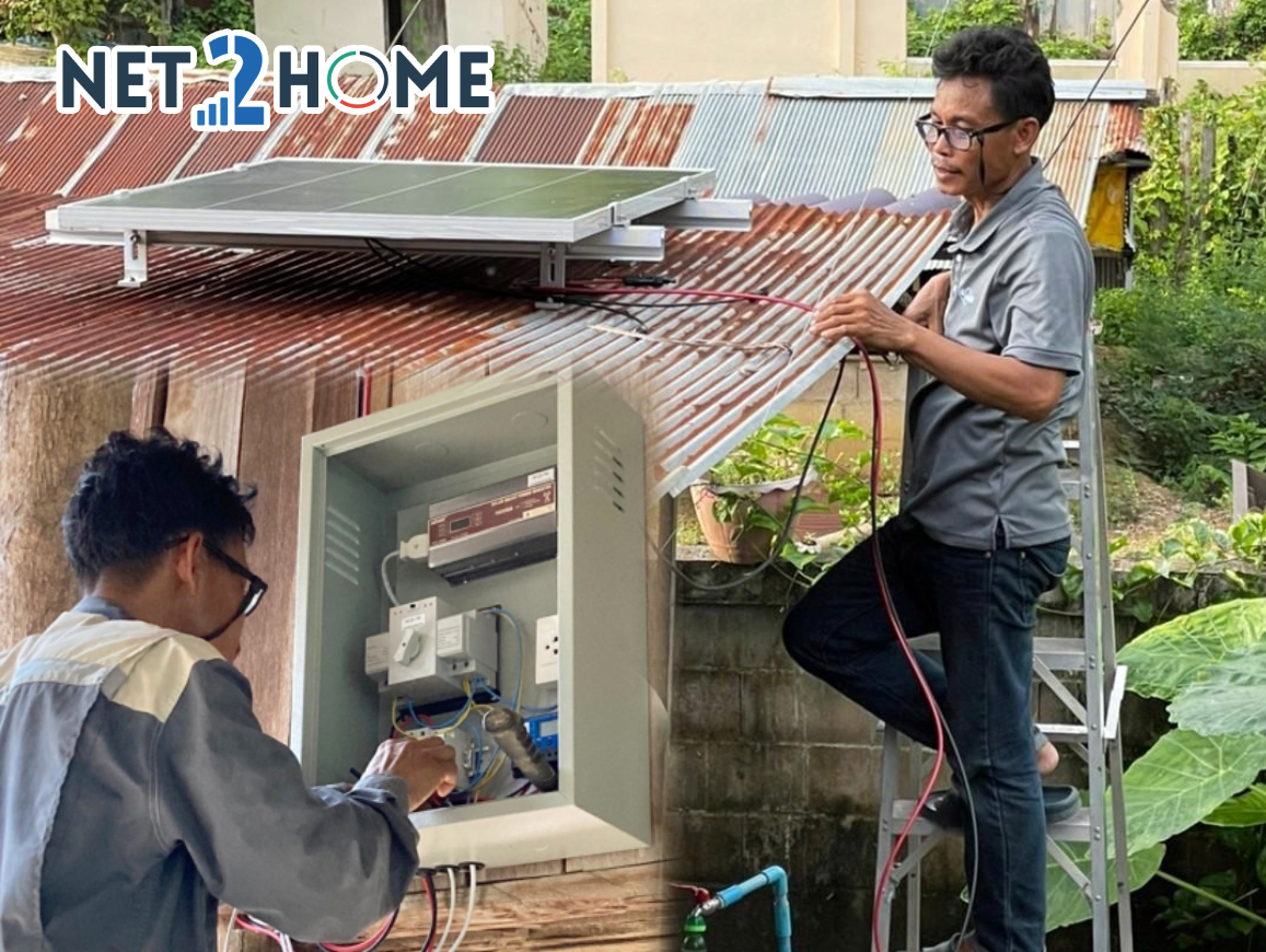 Net2Home installs solar panels in Mae Kasa, Tak 